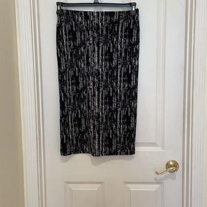 Bobeau shirt and midi skirt matching set